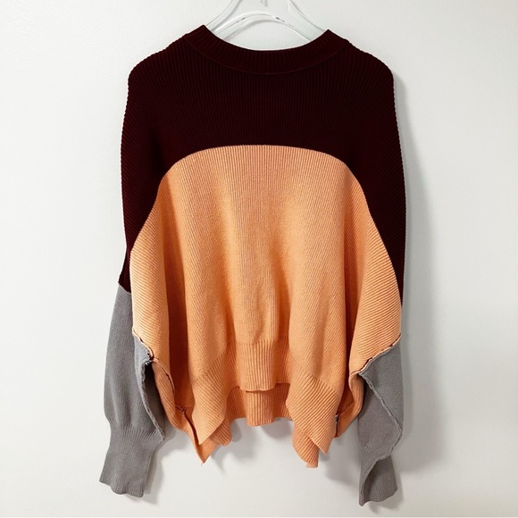 Free People | Bold Colorblock Sweater S - Picture 1 of 7